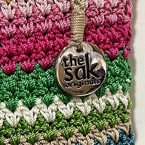 The Sak Vintage Casual Classics II Marlboro I Tote Crochet Shoulder Bag - EUC - Picture 2 of 8